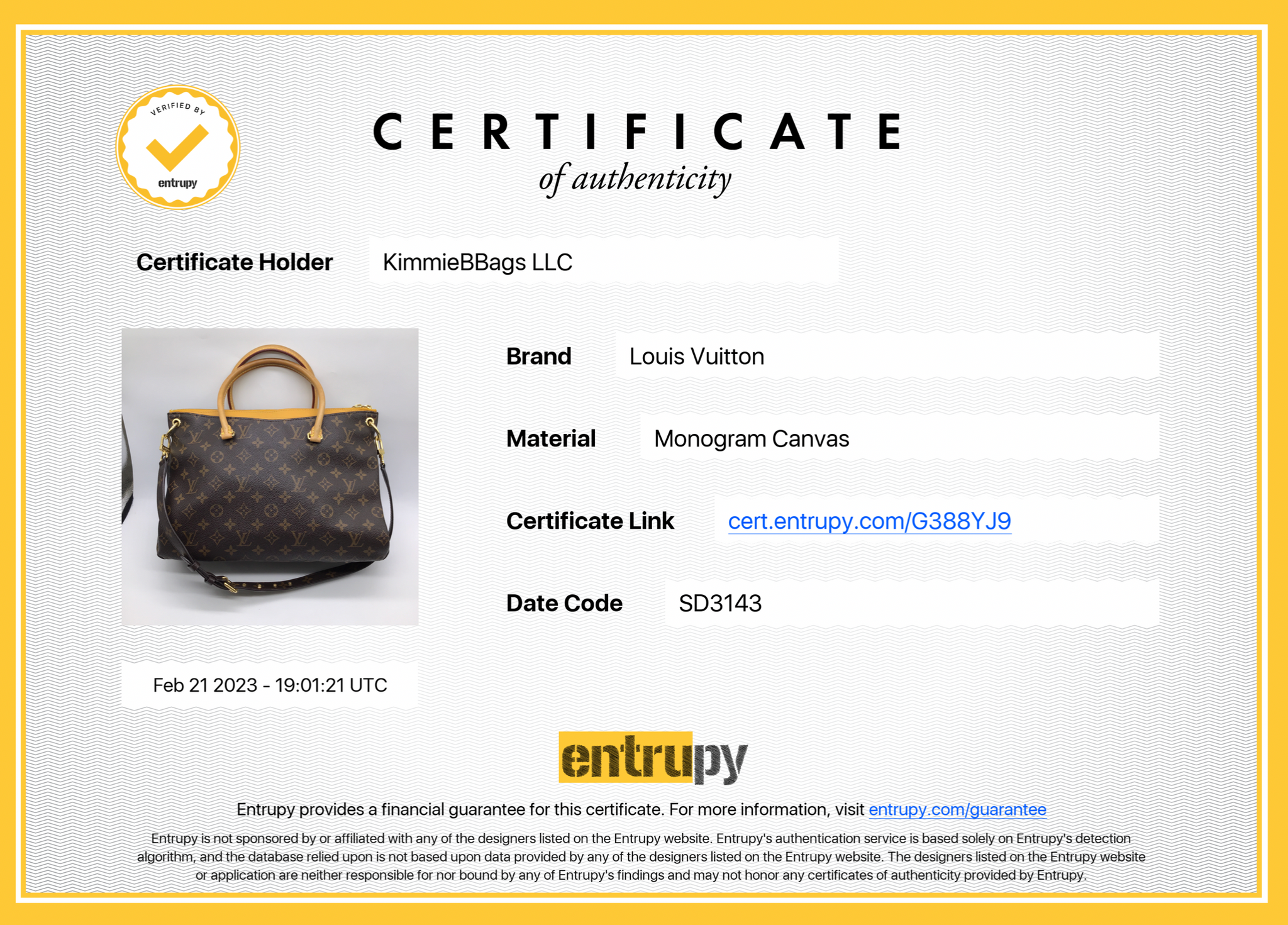 Preloved Louis Vuitton Pallas MM Crossbody Bag SD3143 022623 – KimmieBBags  LLC