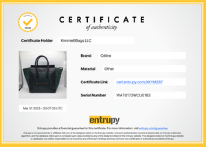 Preloved Celine Green and Black Luggage Handbag WAT0173WCU0183 031323m - $300 OFF DEAL ***