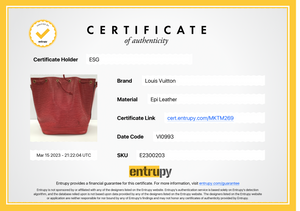 Preloved Louis Vuitton Noe Red Epi Leather Bag MKTM269 032823