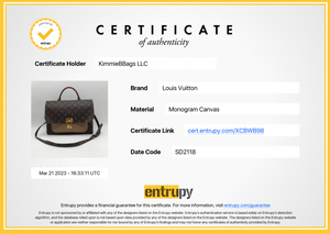 Preloved Louis Vuitton Marignan Monogram Canvas with Leather Handbag SD2118 033023