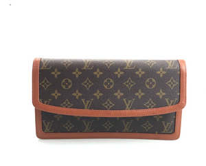 Vintage Louis Vuitton Monogram Pochette Dame GM Clutch Bag 872TH 031123 ** SNAP IS LOOSE