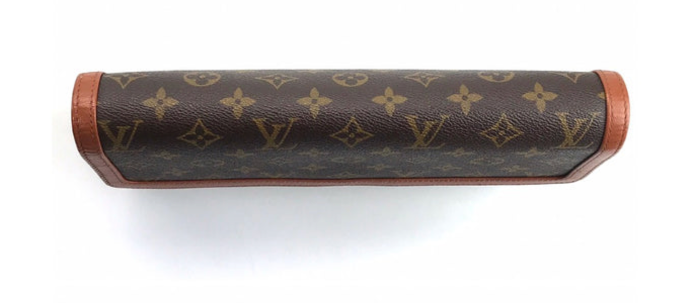 Louis Vuitton Brown Monogram Pochette Dame GM Leather Cloth ref