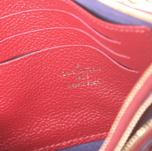 PRELOVED Louis Vuitton Monogram Red Empreinte Leather Double Zip Pochette Bag GI4169 011323