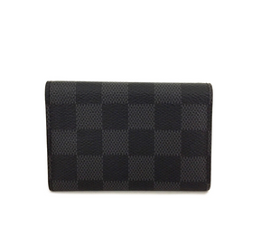Louis Vuitton Coin Card Holder Damier Graphite Grey/Black in