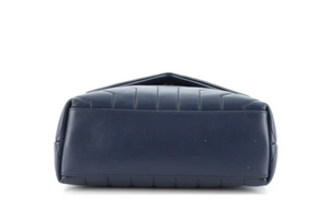 Preloved Saint Laurent LouLou Blue Chevron Leather Small Shoulder Bag ALM.494699.1018 011723 LS