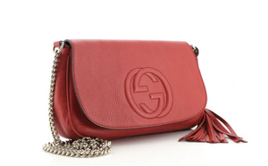 Preloved Gucci Soho Chain Red Medium Crossbody Bag 336752 213317 LS