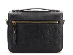 Preloved Louis Vuitton Pochette Metis Black Empreinte Monogram Canvas Bag DU1169 011823 LS