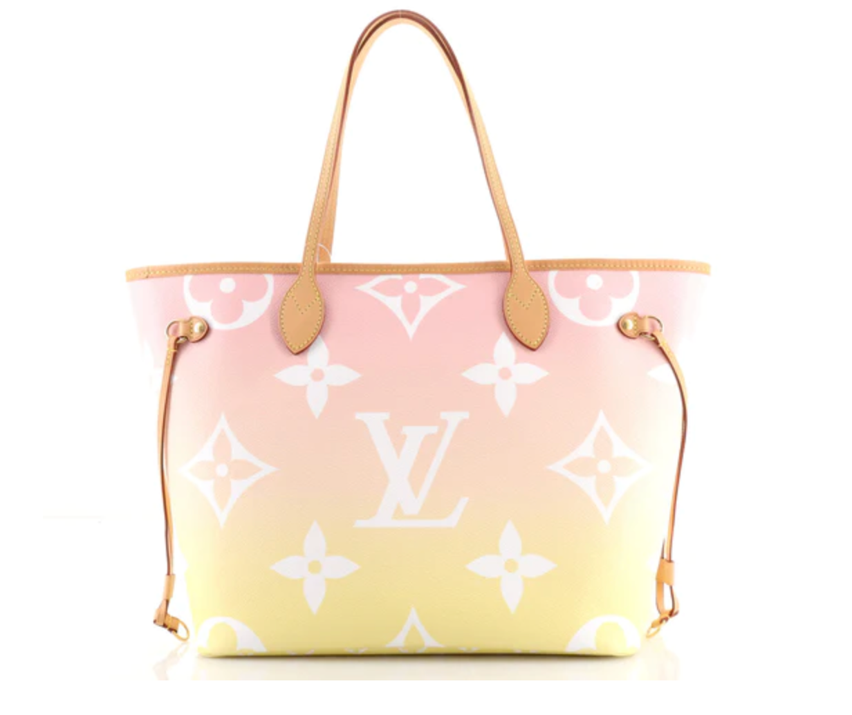 Preloved Limited Edition Louis Vuitton Neverfull MM Sunrise Pastel Tot –  KimmieBBags LLC