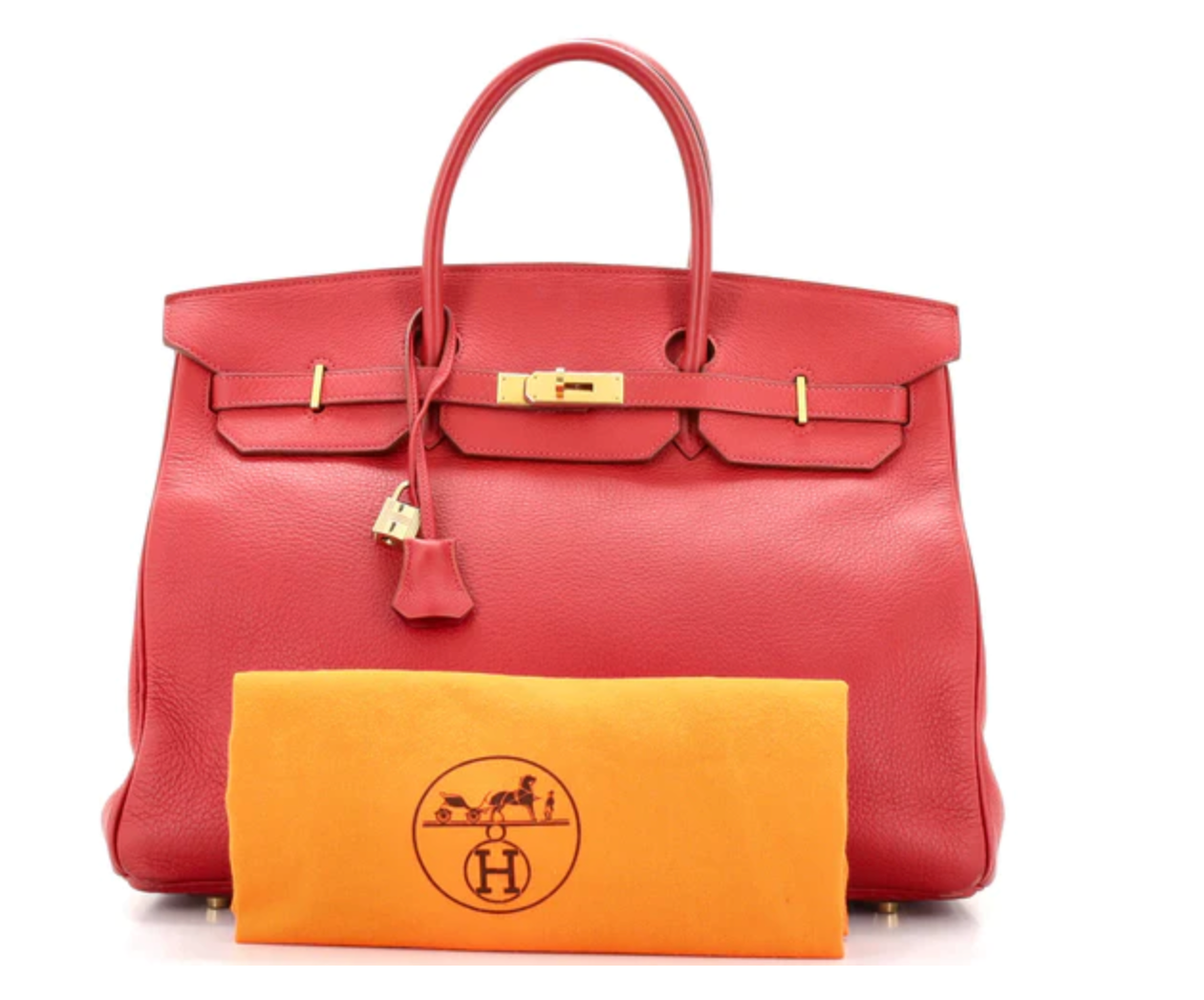 Preloved Hermes Birkin Handbag Red Togo with Gold Hardware 40 012323 –  KimmieBBags LLC