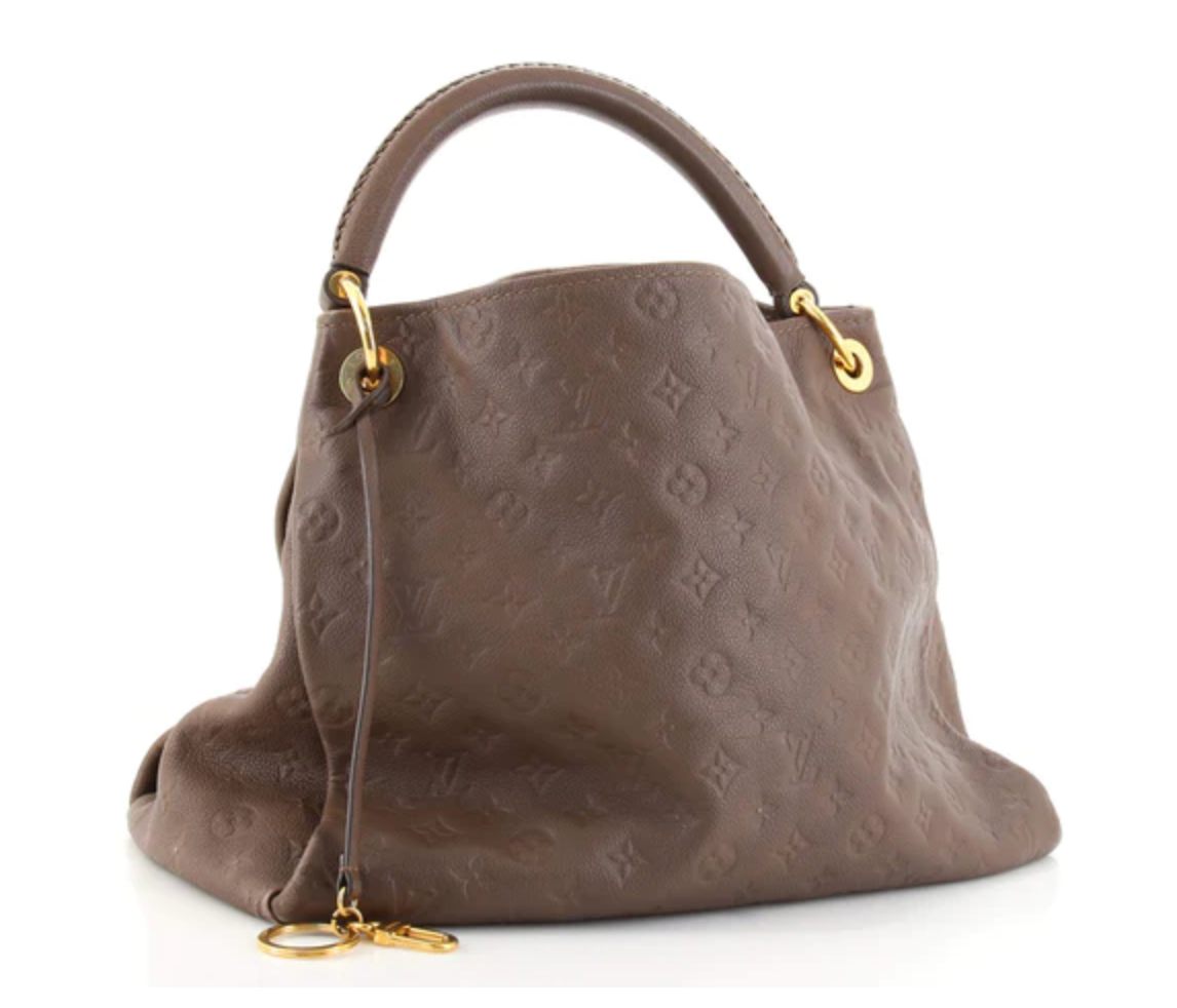 PRELOVED Louis Vuitton Artsy Brown Monogram Empreinte Leather MM Handbag CA1152 012823