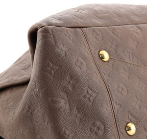PRELOVED Louis Vuitton Artsy Brown Monogram Empreinte Leather MM Handbag CA1152 012823
