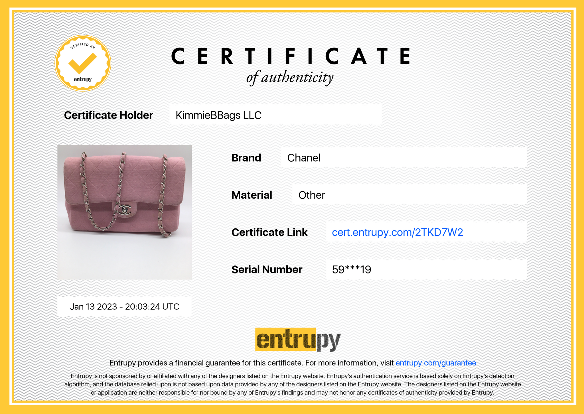 Preloved CHANEL Pink Jersey Medium Single Flap Chain Shoulder Bag 5945719  011323 LIGHTENING DEAL***