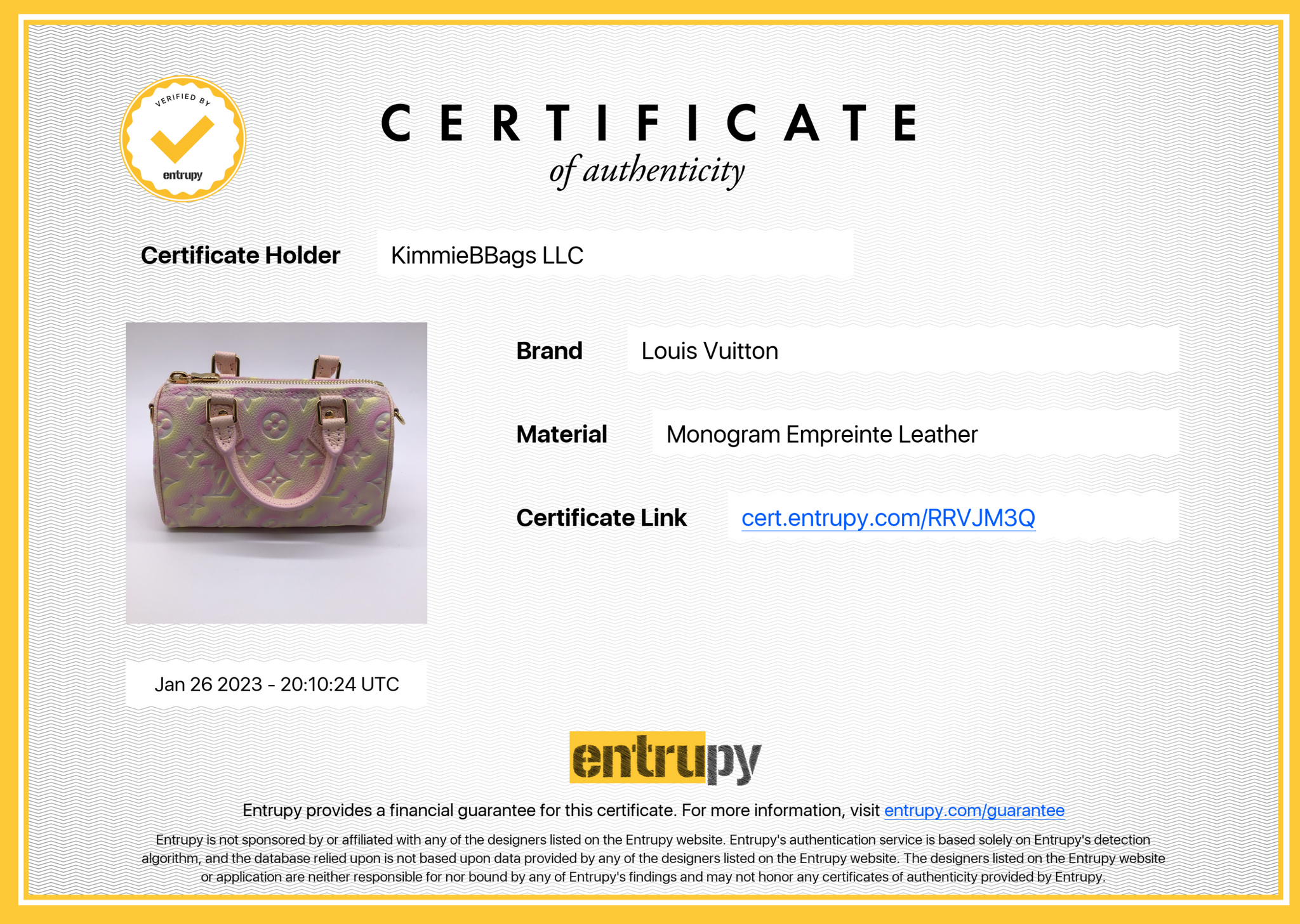(LIKE NEW) Louis Vuitton Stardust Monogram Empreinte Speedy Bandolier Nano Crossbody Bag RRVJM3Q 022623
