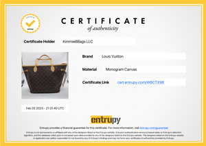 lv certificate of authenticity