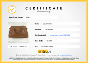 Louis Vuitton White EPI Leather Passy PM Bag 672lvs618