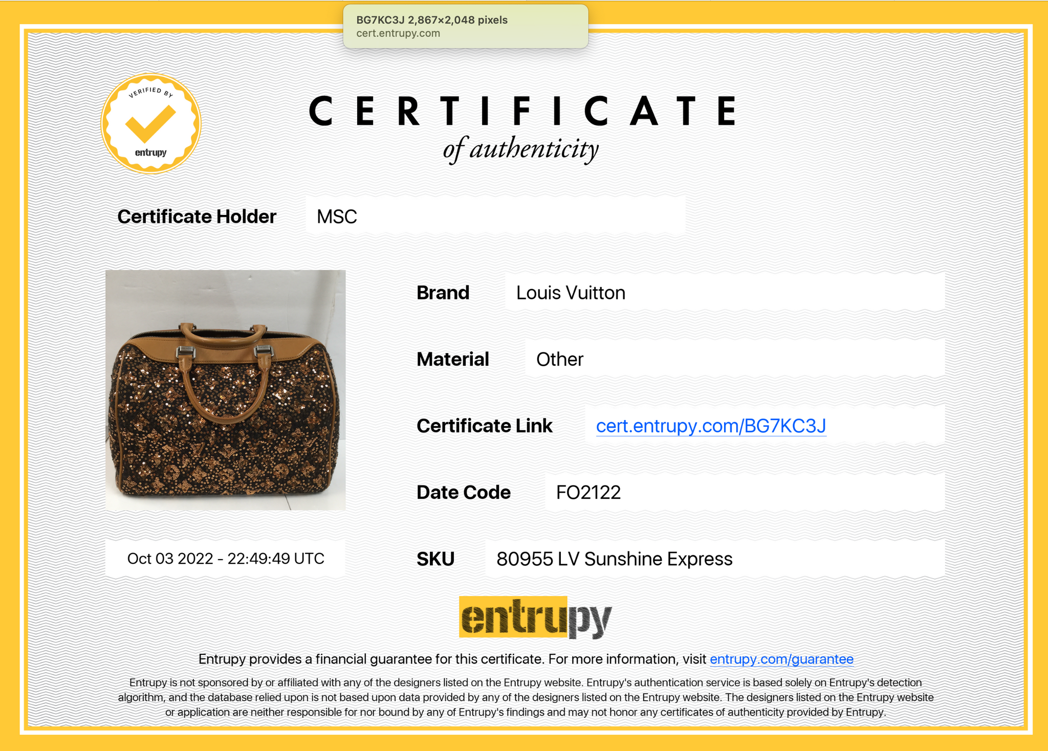 Preloved Louis Vuitton Sunshine Express Speedy with Gold and Brown Seq –  KimmieBBags LLC