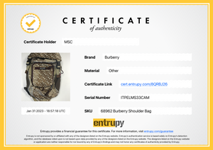 Preloved BURBERRY TB Monogram Leo Belt Bag ITPELMS33CAM 020723