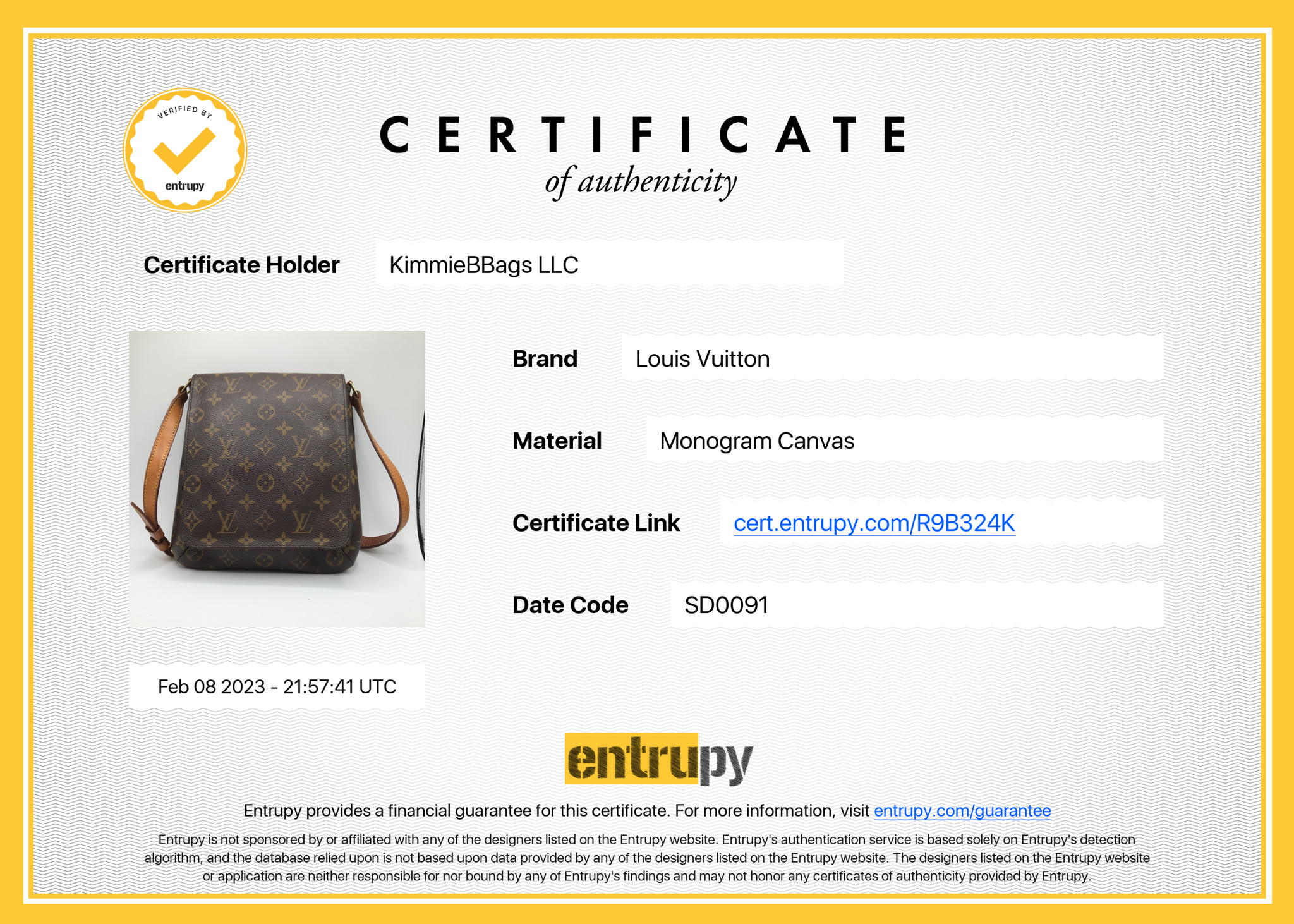 Authenticated used Louis Vuitton Shoulder Bag Musette Brown Monogram M51256 Flap As0040 Louis Vuitton Nume Ladies, Adult Unisex, Size: (HxWxD): 33cm x