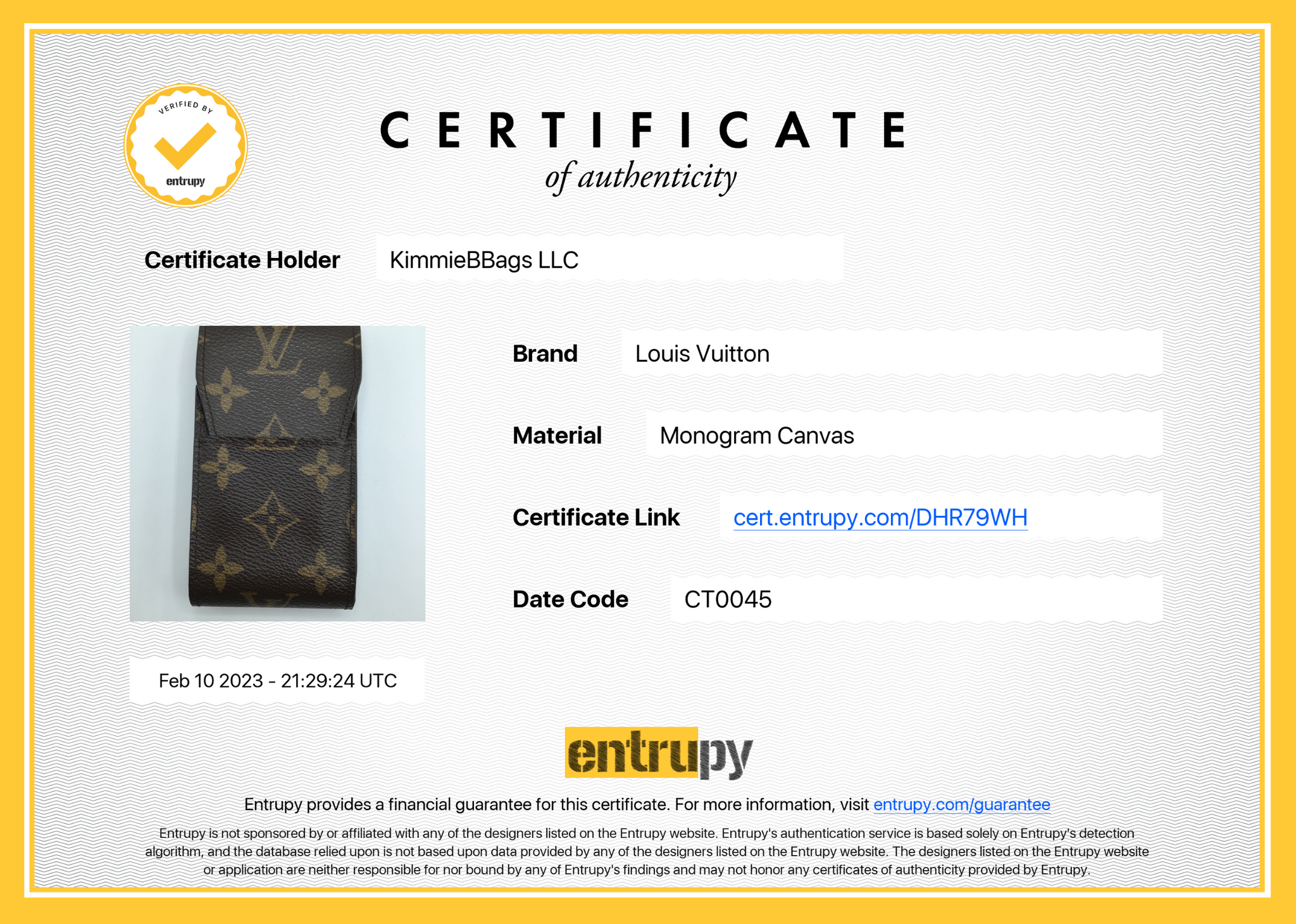 Buy Free Shipping Authentic Pre-owned Louis Vuitton Monogram V