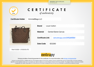 Louis Vuitton Neverfull MM Ivory Damier Azur Golden Brass A - AWL2391 –  LuxuryPromise