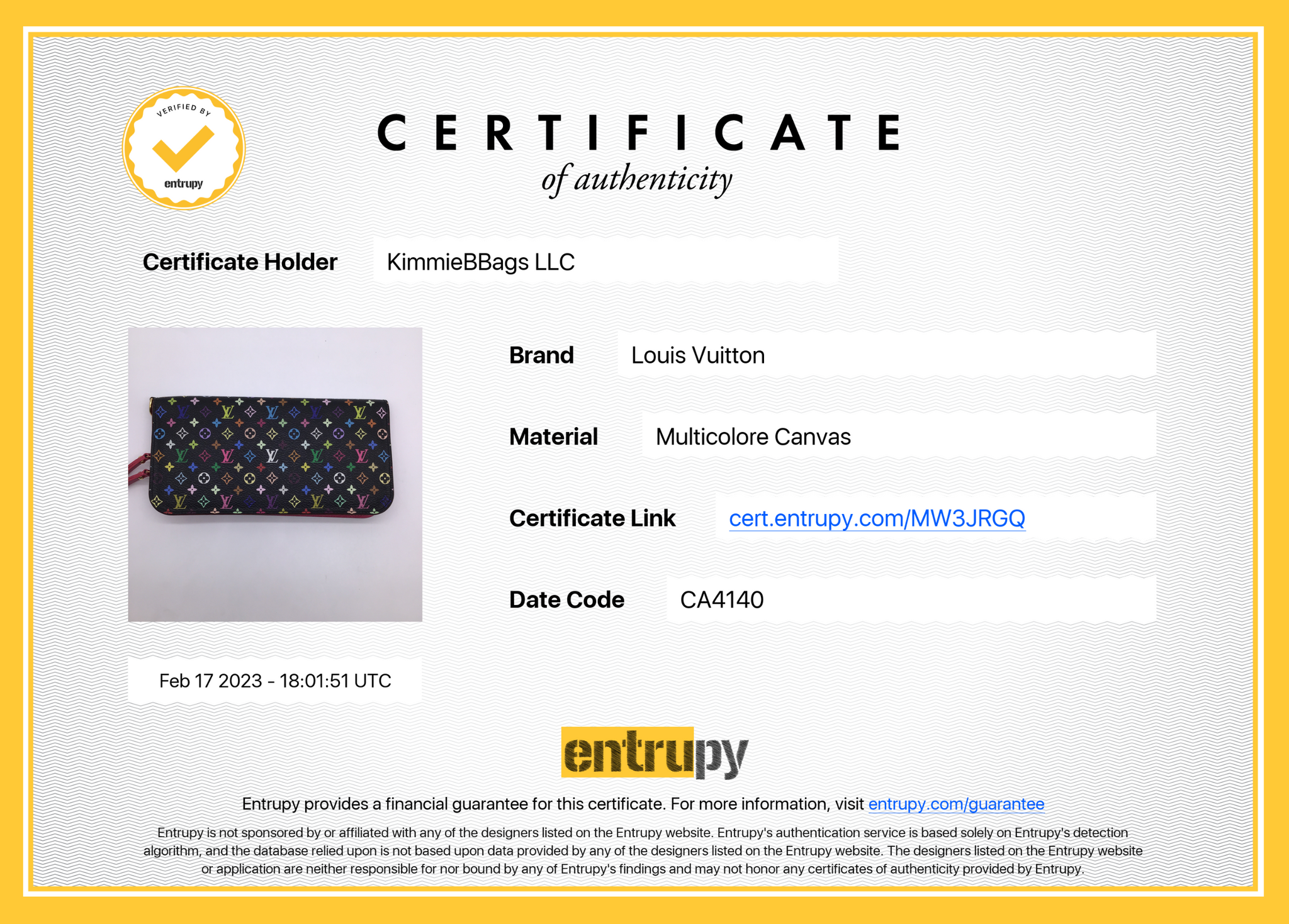 Louis Vuitton Insolite Wallet in Black Multicolour Monogram | Dearluxe