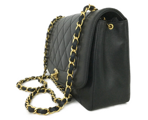 Vintage Chanel Quilted Matelasse Diana 25 Lambskin Shoulder Bag 2430698 022223