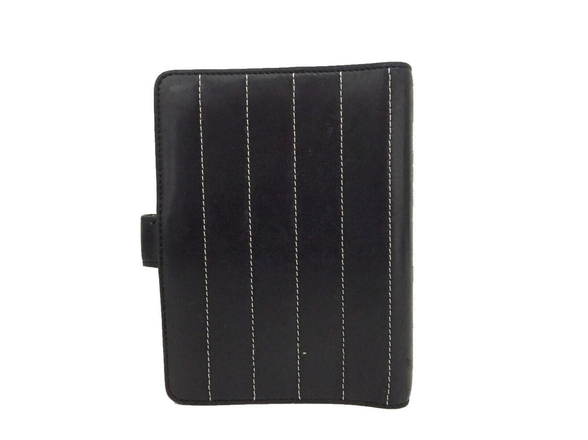 NTWRK - Preloved CHANEL Black Leather Agenda Notebook Cover