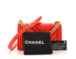 Chanel Red Boy Bag