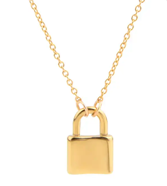 NEW KimmieBBags Padlock Charm Necklace 061923