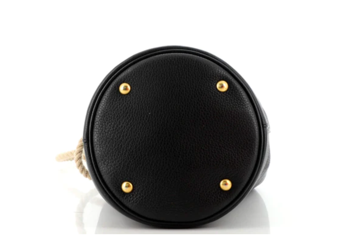 Yves Saint Laurent Vintage Black Canvas Tote Bucket Shoulder Bag Cloth  ref.773358 - Joli Closet