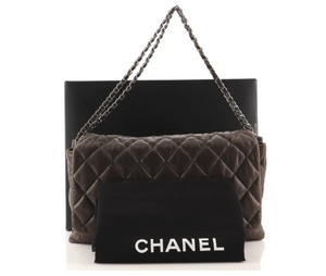 Chanel Quilted Caviar Seasonal Easy Jumbo Flap Black with Silver Hardware -  Luxury In Reach