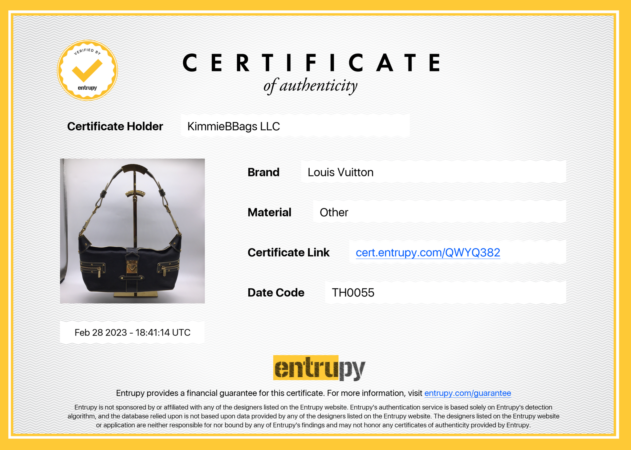 Auth Louis Vuitton Suhali Lockit GM M91863 Women's Handbag Noir