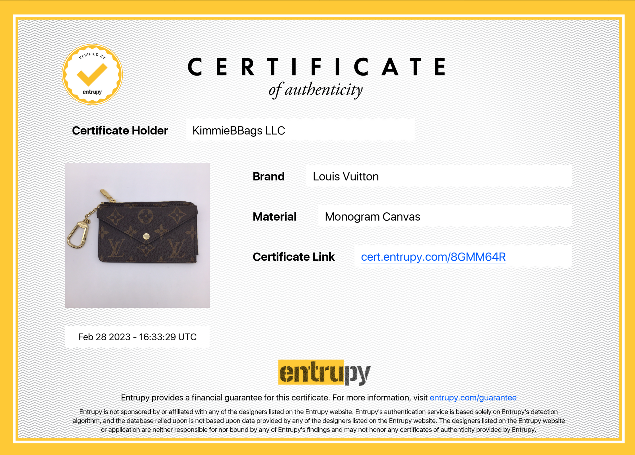 Preloved Louis Vuitton Monogram Recto Verso Wallet 8GMM64R 030623 –  KimmieBBags LLC