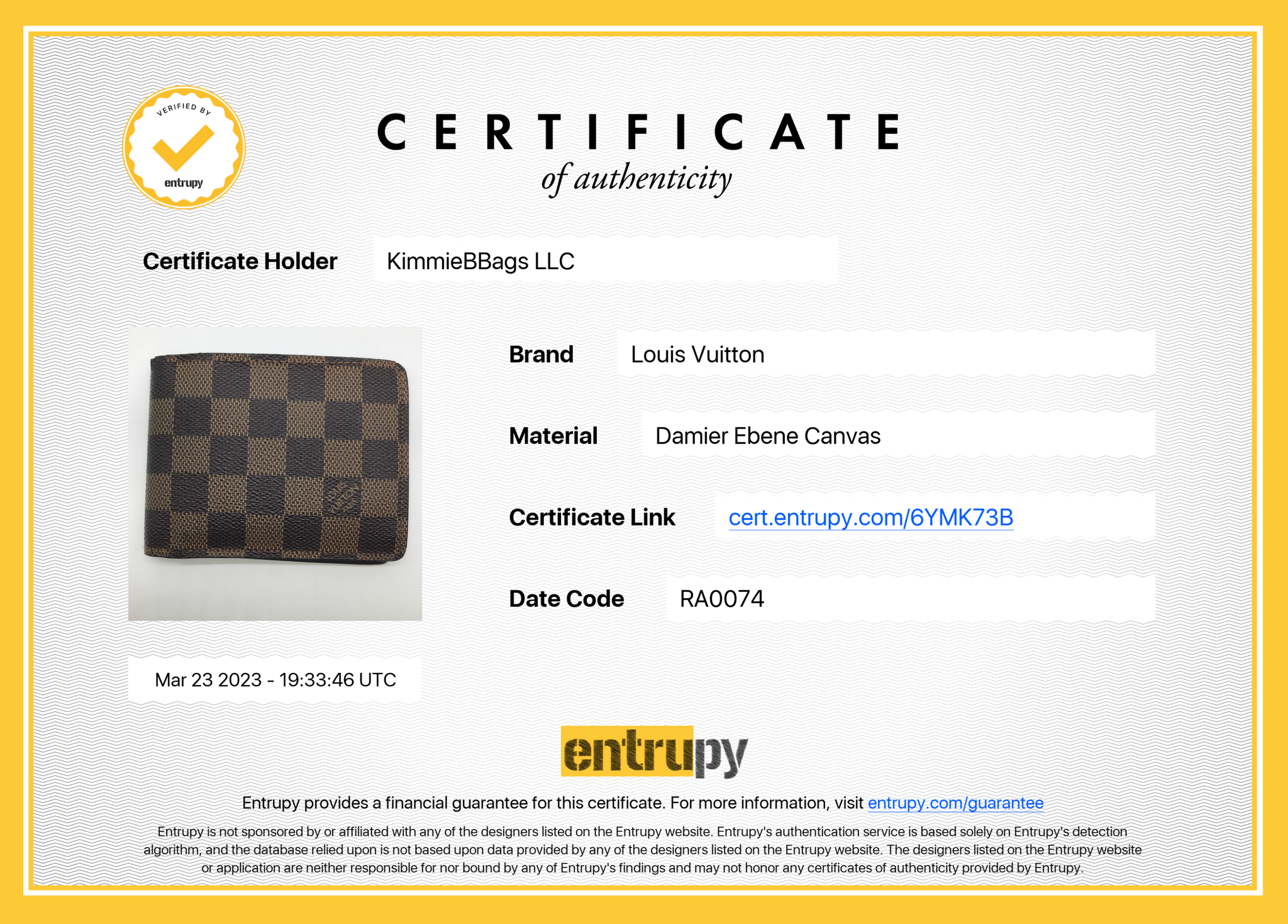 Louis Vuitton Damier Ebene Long Bifold Check Wallet 861589 For Sale at  1stDibs