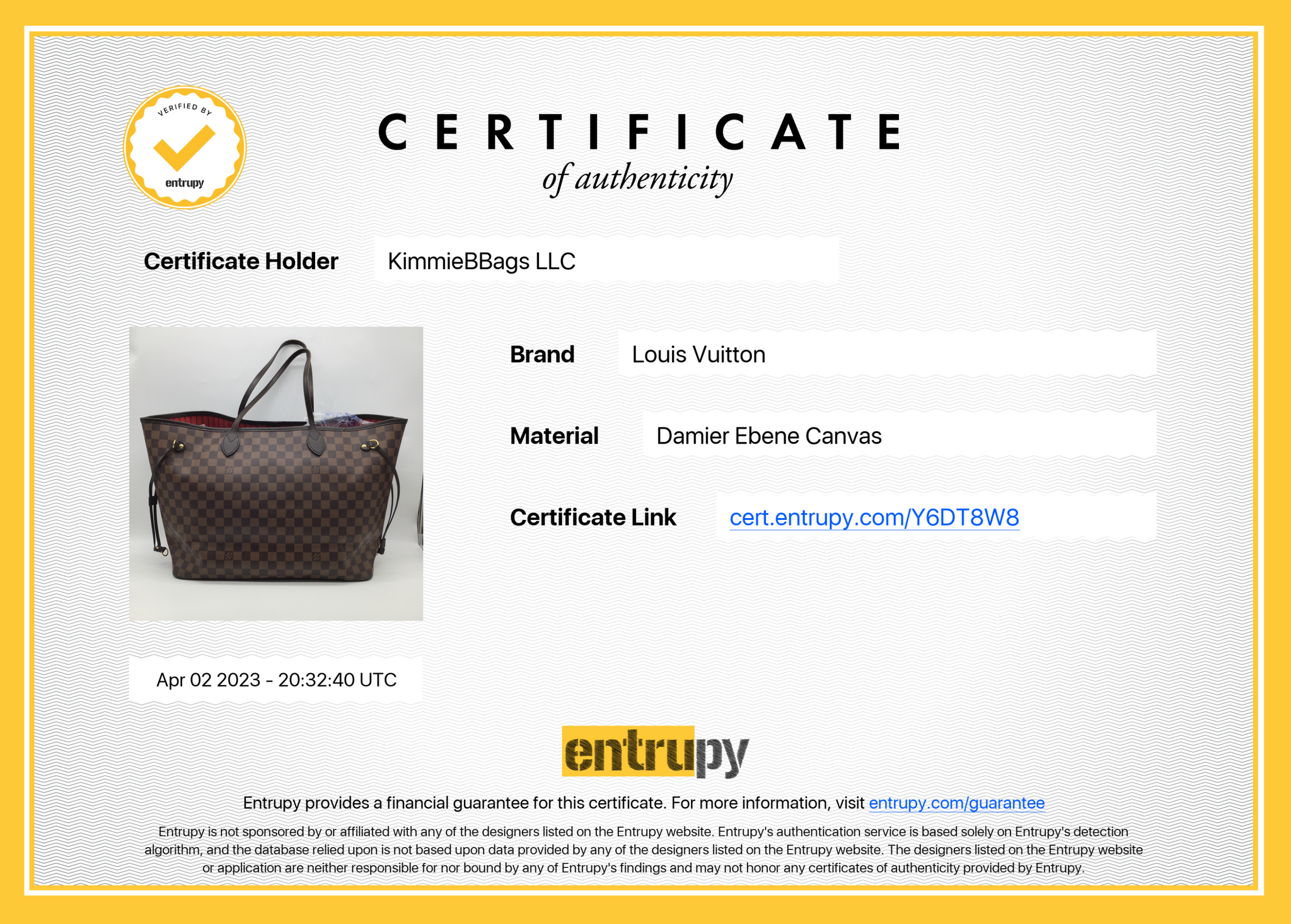 PRELOVED Louis Vuitton Damier Ebene Neverfull GM Tote Bag Y6DT8W8 0408 –  KimmieBBags LLC