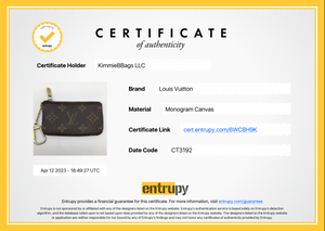 Louis Vuitton Monogram Key Pouch/ Coin Purse at 1stDibs  lv monogram key  pouch, louis vuitton key pouch date code, louis vuitton care card
