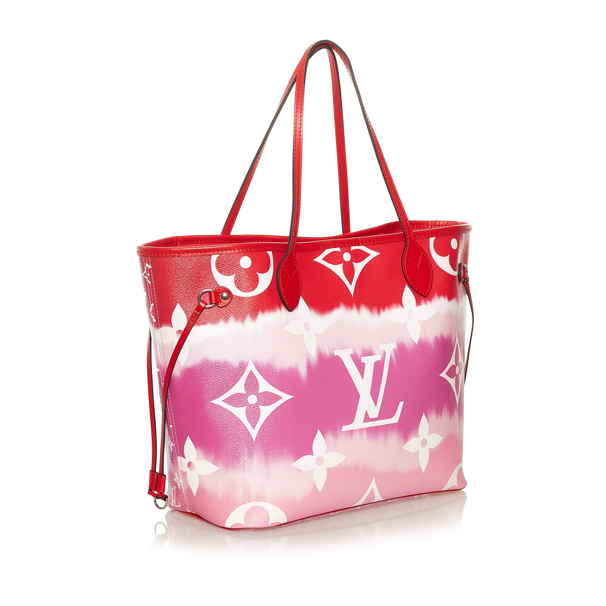 Limited Edition Louis Vuitton Neverfull MM Pink / Red Escale Bag  GI0260 040323