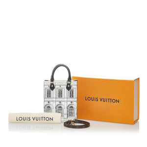New Louis Vuitton Limited Edition Black Mini Sac Plat with Box at