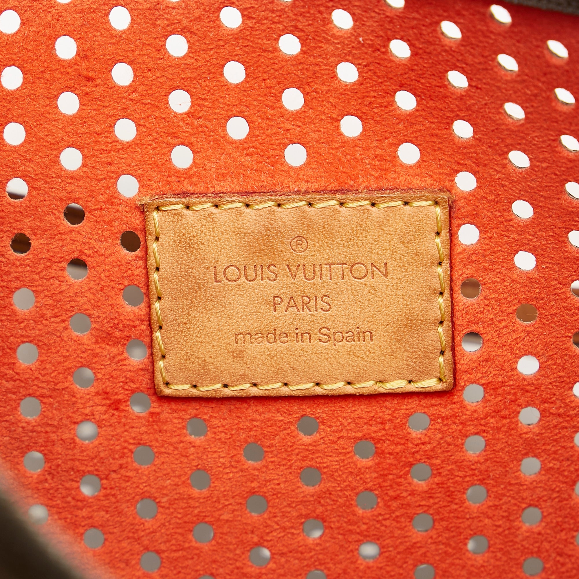 Louis Vuitton Orange Monogram Perforated Canvas Limited Edition