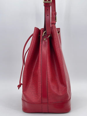 Vintage Louis Vuitton Petite Noe Red Epi Shoulder Bag 2GCW7WR 040523 - –  KimmieBBags LLC