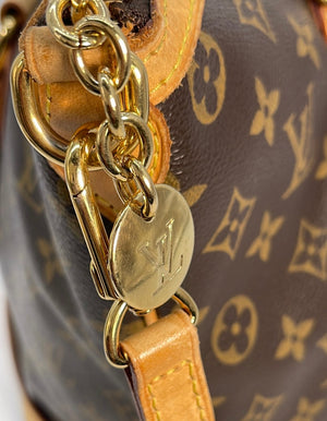 Louis Vuitton Palermo handbag in damier ebene.