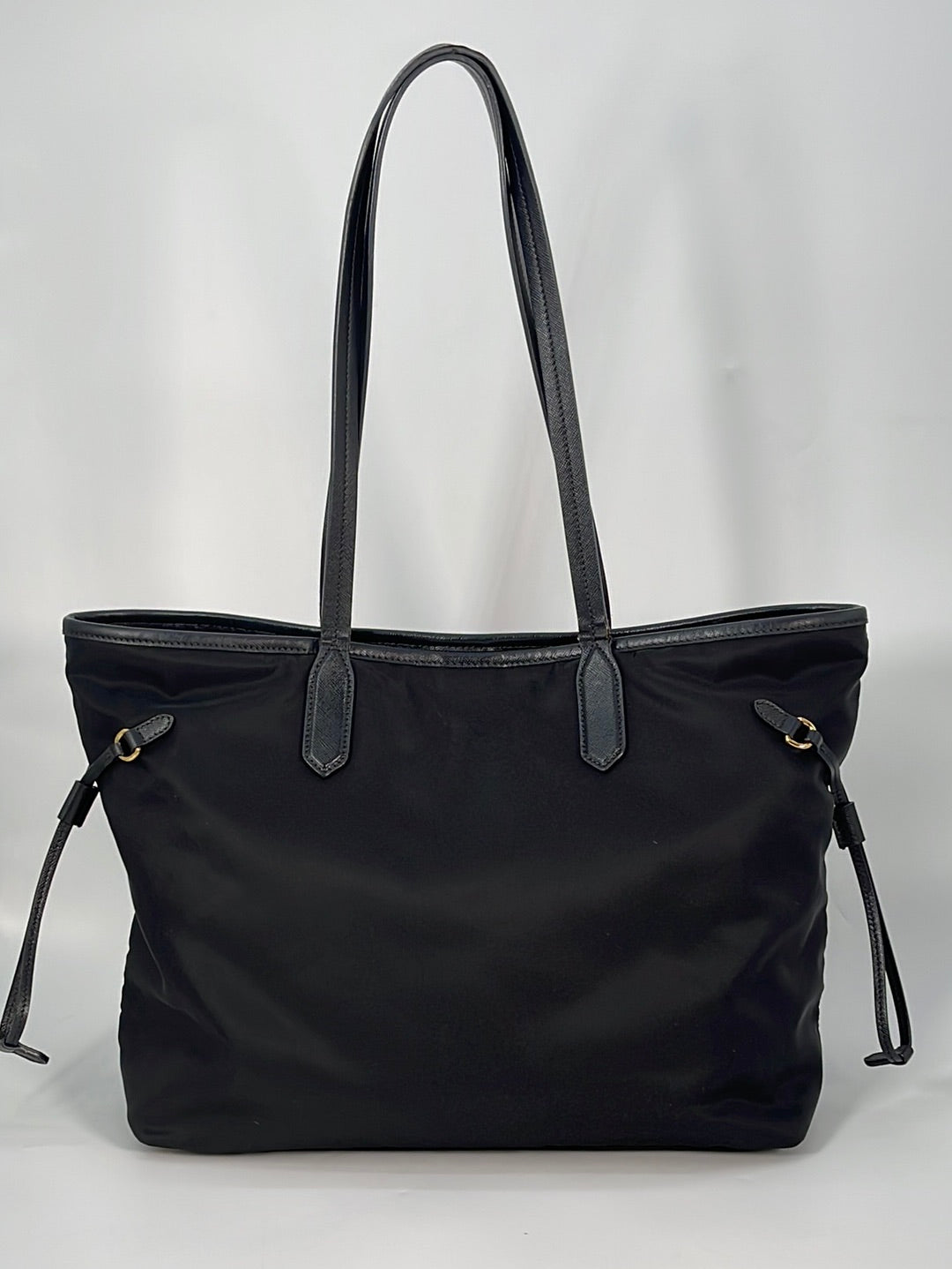 Preloved Prada Black Nylon Tote Bag 165 011123