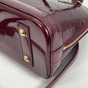 PRELOVED Louis Vuitton Dark Red Vernis Alma BB Crossbody Bag