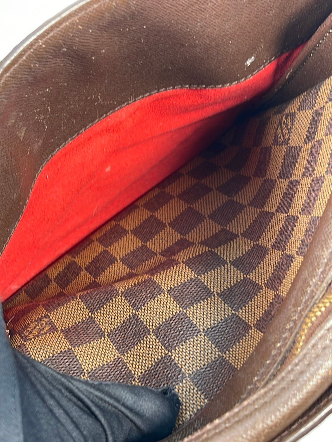 372. Louis Vuitton Damier Ebene Canvas Triana Bag - April 2019