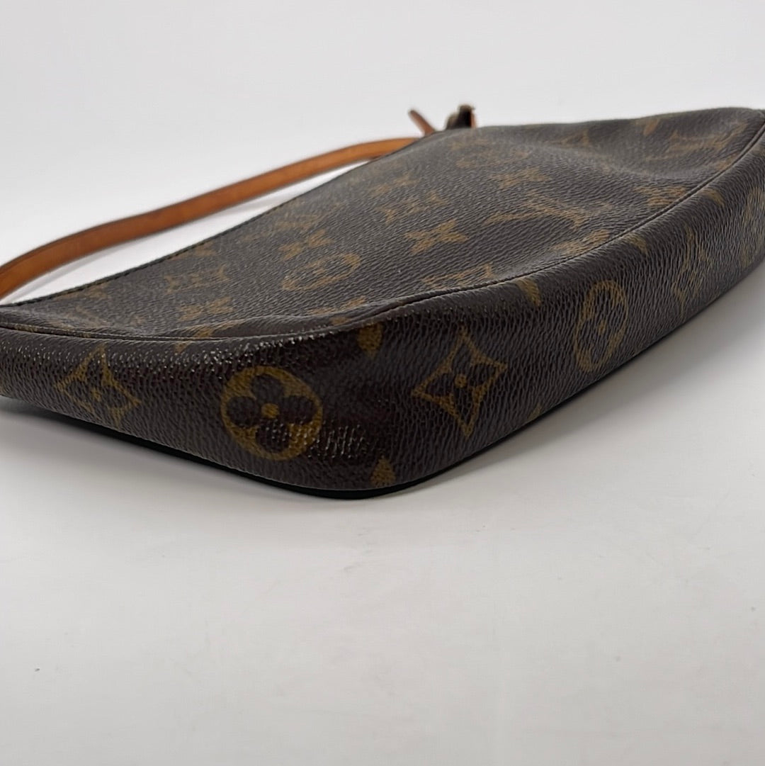 Authenticated Used Louis Vuitton Monogram Tupi Party Bag Pouch