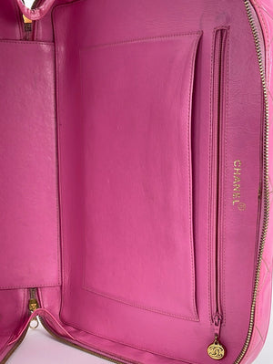 Preloved Chanel Pink Patent Leather 2 Way Bag HB42WJY 031023
