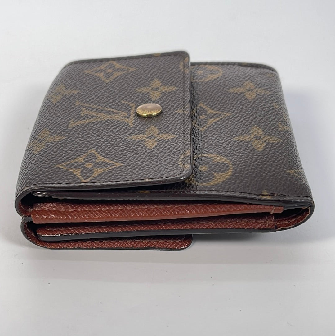 Preloved Louis Vuitton Monogram Portefeiulle Elise Trifold Wallet SD0062 021523