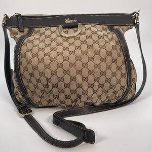 Gucci Abbey GG Canvas D-Ring Shoulder Bag on SALE