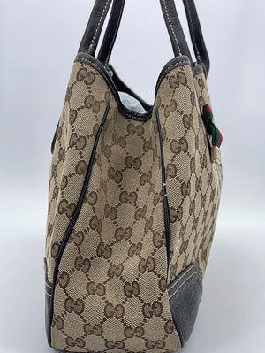 Vintage Gucci Beige/Brown GG Canvas Princy Tote Bag 163805002404