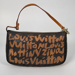 Louis Vuitton Vintage Ebene And Grey Monogram Graffiti Coated Canvas  Pochette Accessoires Gold Hardware, 2001 Available For Immediate Sale At  Sotheby's